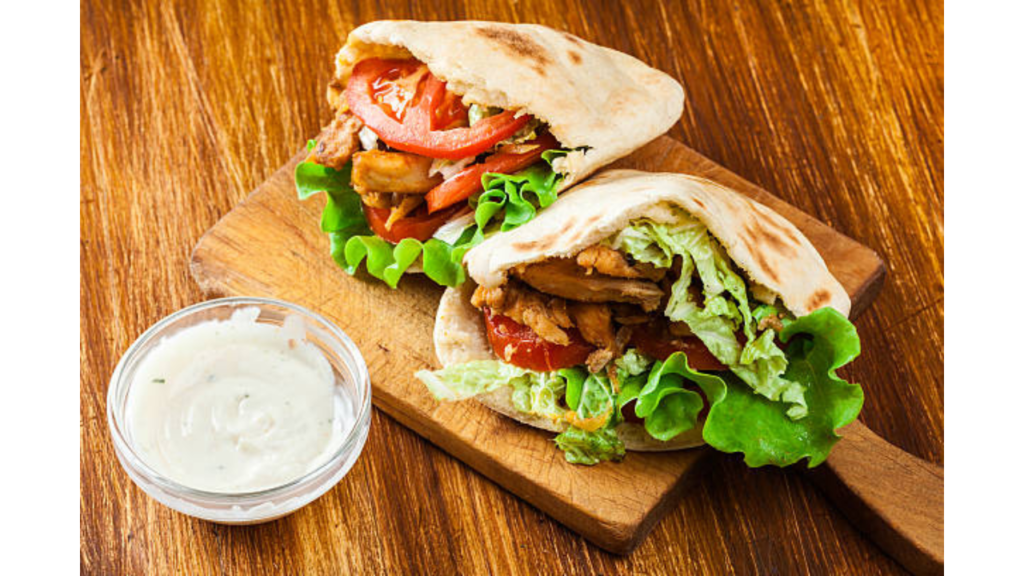 Greek Chicken Pita Pockets