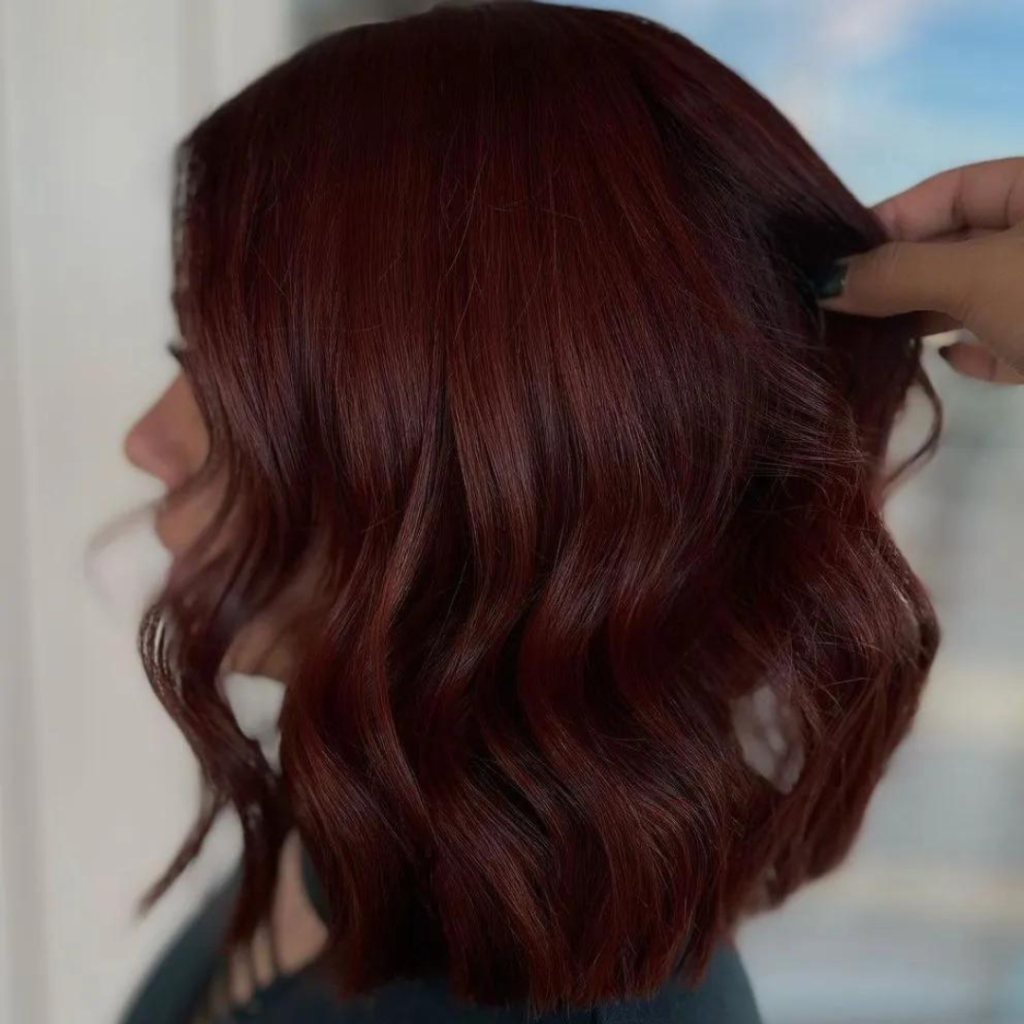 Short Dark Red